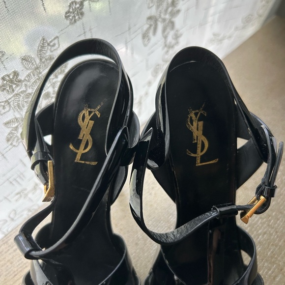 Authentic Saint Laurent tribute t strap platform heel - Picture 5 of 9